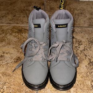 Dr. Martens Steel Gray Combat Boots